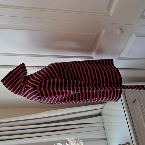 NWT KULE Womens Coral/Navy‎ Cotton Turtleneck SIZE XS - Picture 4 of 8